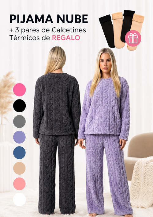 PIJAMA NUBE + 3 PARES CALCETINES DE REGALO 2X1